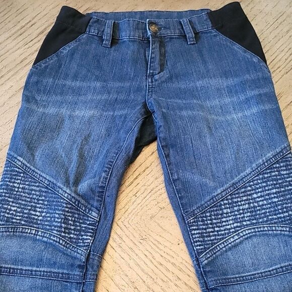 BCBGMAXAZRIA size 26 maternity moto jeans - Picture 2 of 8